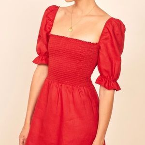 Reformation Cerise Dress size medium, new w/tags